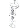 Pressalit Garniture de fixation abattant de WC (set de 2 pièces) SW66296