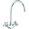Paffoni Viola Mitigeur de cuisine flexible 3/8 pouce 1 trou de robinet Chrome brillant SW119052