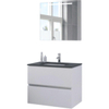 Bruynzeel Miko badmeubelset 81x66.5x51cm spiegel mat wit SW257353 Bruynzeel Miko badmeubelset 81x66.5x51cm spiegel mat wit SW257353