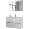 Bruynzeel Miko badmeubelset 101x66x51cm met spiegel glans wit SW336293 Bruynzeel Miko badmeubelset 101x66x51cm met spiegel glans wit SW336293