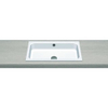 Alape Wastafel D41.5cm 1 kraangat rechthoek Plaatstaal Wit SW119762 Alape Wastafel D41.5cm 1 kraangat rechthoek Plaatstaal Wit SW119762
