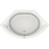 Duscholux Prime-line Ligbad B140xL140cm met gat Kwartrond met overloop Acryl Wit SW114257 Duscholux Prime-line Ligbad B140xL140cm met gat Kwartrond met overloop Acryl Wit SW114257