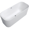 Villeroy & Boch Finion kunststof duobad quaryl rechthoekig met push to open afvoerplug 170x70x48cm met overloop mat wit SW454262 Villeroy & Boch Finion kunststof duobad quaryl rechthoekig met push to open afvoerplug 170x70x48cm met overloop mat wit SW454262