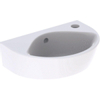 Geberit Renova fontein compact met kraangat rechts met overloop 36x25x14.8cm wit SW417687 Geberit Renova fontein compact met kraangat rechts met overloop 36x25x14.8cm wit SW417687