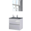 Bruynzeel Miko badmeubelset 71x66.5x51cm met spiegelkast glans wit SW339825 Bruynzeel Miko badmeubelset 71x66.5x51cm met spiegelkast glans wit SW339825