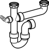 Geberit Dubbele sifon 1. 1/2 inchinch SW116464 Geberit Dubbele sifon 1. 1/2 inchinch SW116464