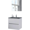 Bruynzeel Miko badmeubelset 71x66.5x51cm spiegel mat wit SW257349 Bruynzeel Miko badmeubelset 71x66.5x51cm spiegel mat wit SW257349