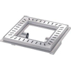 Berg van den vloerput 30x30cm 2x zijafvoer 50 mm rvs SW93640 Berg van den vloerput 30x30cm 2x zijafvoer 50 mm rvs SW93640