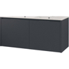Bruynzeel Matera Onderbouwkast voor dubbele wastafel 120x55x50cm grafiet SW227950 Bruynzeel Matera Onderbouwkast voor dubbele wastafel 120x55x50cm grafiet SW227950