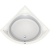 Duscholux Prime-line Ligbad B140xL140cm met gat Kwartrond met overloop Acryl Wit SW114256 Duscholux Prime-line Ligbad B140xL140cm met gat Kwartrond met overloop Acryl Wit SW114256