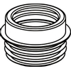 Wisa NKS Manchon d'évacuation WC L9cm Plastique Blanc SW111990