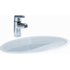 Laufen Savoy lavabo encastré sous plan 54,5x42x20,5cm sans trou de robinet trop-plein dissimulé émaillé 2 faces céramique blanc SW113307