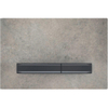 Geberit Sigma50 bedieningplaat met dualflush frontbediening voor toilet/urinoir 24.6x16.4cm zwartchroom / betonlook SW420210 Geberit Sigma50 bedieningplaat met dualflush frontbediening voor toilet/urinoir 24.6x16.4cm zwartchroom / betonlook SW420210
