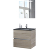 Bruynzeel Miko badmeubelset 71x66.5x51cm spiegel bardolino SW257346 Bruynzeel Miko badmeubelset 71x66.5x51cm spiegel bardolino SW257346
