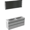 Bruynzeel Passo badmeubelset 150x69.8x46cm met spiegel dubbele kom bardolino SW112827 Bruynzeel Passo badmeubelset 150x69.8x46cm met spiegel dubbele kom bardolino SW112827