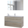 Bruynzeel Miko badmeubelset 121x66x51cm met spiegel enkele kom bardolino SW334465 Bruynzeel Miko badmeubelset 121x66x51cm met spiegel enkele kom bardolino SW334465