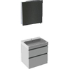 Bruynzeel Pinto badmeubelset 60x65.3x46cm met spiegelkast mat wit SW112811 Bruynzeel Pinto badmeubelset 60x65.3x46cm met spiegelkast mat wit SW112811