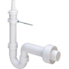 Viega Gootsteenafvoeren Siphon 1. 1/2 inchinch avec rosace y compris tube mural Matière synthétique Blanc SW115873