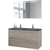 Bruynzeel Miko badmeubelset 121x66.5x51cm spiegel dubbele kom bardolino SW257358 Bruynzeel Miko badmeubelset 121x66.5x51cm spiegel dubbele kom bardolino SW257358