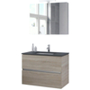 Bruynzeel Miko badmeubelset 91x66.5x51cm met spiegelkast bardolino SW338002 Bruynzeel Miko badmeubelset 91x66.5x51cm met spiegelkast bardolino SW338002