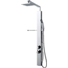 Novellini Revolution Douchepaneel H118xB10xD5.6cm 1/2 inch Wand met handdouche inclusief hoofddouche 2 zijdouches met thermostaat Aluminium Chroom glans SW118092 Novellini Revolution Douchepaneel H118xB10xD5.6cm 1/2 inch Wand met handdouche inclusief hoofddouche 2 zijdouches met thermostaat Aluminium Chroom glans SW118092