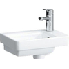 Laufen Pro Fontein D25cm 1 kraangat rechthoek met overloop Keramiek Wit SW115481 Laufen Pro Fontein D25cm 1 kraangat rechthoek met overloop Keramiek Wit SW115481