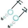 Rezi Elegance Garniture de fixation abattant de WC Inox SW115145