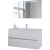 Bruynzeel Miko badmeubelset 121x66x51cm met spiegel enkele kom mat wit SW334468 Bruynzeel Miko badmeubelset 121x66x51cm met spiegel enkele kom mat wit SW334468