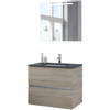 Bruynzeel Miko badmeubelset 81x66.5x51cm spiegel bardolino SW257350 Bruynzeel Miko badmeubelset 81x66.5x51cm spiegel bardolino SW257350