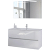 Bruynzeel Miko badmeubelset 121x66x51cm met spiegel enkele kom glans wit SW334470 Bruynzeel Miko badmeubelset 121x66x51cm met spiegel enkele kom glans wit SW334470