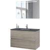 Bruynzeel Miko badmeubelset 101x66.5x51cm spiegel bardolino SW257342 Bruynzeel Miko badmeubelset 101x66.5x51cm spiegel bardolino SW257342