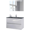 Bruynzeel Miko badmeubelset 101x66.5x51cm spiegel glans wit SW257343 Bruynzeel Miko badmeubelset 101x66.5x51cm spiegel glans wit SW257343