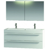 Bruynzeel Bando badmeubelset 120x55x45cm met spiegelkast aluminium greeplijst grafiet SW339883 Bruynzeel Bando badmeubelset 120x55x45cm met spiegelkast aluminium greeplijst grafiet SW339883