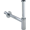 Viega Eleganta siphon gobelet design 5/4 avec tube mural avec rosace chrome 0520543