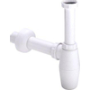 Viega Vidanges d'évier Siphon 1.1/4inch avec rosace y compris tube mural Polypropylène Blanc SW111552