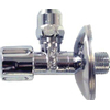 De Beer Robinet d'arrêt d'angle 1/2" Ex. x 10 mm Raccord à compression Chrome GA74832