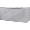 Bruynzeel Matera Onderbouwkast voor dubbele wastafel 120x55x50cm glans wit SW65581 Bruynzeel Matera Onderbouwkast voor dubbele wastafel 120x55x50cm glans wit SW65581