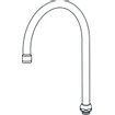 Ideal Standard Bec pour robinets sanitaires H18cm avec bec orientable Laiton Chromé brillant SW117279