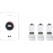 Bosch Easycontrol set avec 1x thermostat d'ambiance intelligent simple et 3x thermostat de radiateur intelligent tête blanche SW242070