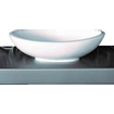 Crosstone Perre Lavabo à poser 61.5x36x17cm ovale Solid Surface blanc mat SW96946
