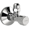 Schell Comfort robinet d'arrêt d'angle avec rosace avec bouton 1/2x10mm chrome 0440310