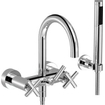 Dornbracht Tara robinet de baignoire avec inverseur et raccords, garniture incluse chrome 0480245