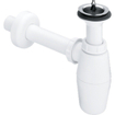 Viega siphon gobelet en plastique avec bonde, y compris rallonge de tube mural et rosace 5/4x25cm 0700174