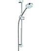 Kludi Logo barre de douche avec douchette 1S 60cm avec flexible de douche 160cm chrome 0413167