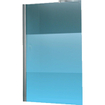 Novellini Giada Douche à l'italienne 88-90x195cm avec support mural 100cm profilé chrome mat et verre clair 0988037