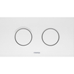 Wisa Juno plaque de commande plastique pneumatique 208x111mm avec double chasse pour élément WC XT blanc 0701587