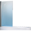 Novellini Aurora paroi de baignoire pliante 1 partie 85x150cm profil blanc et verre transparent 0988263