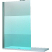 Novellini Giada paroi de douche à l'italienne H 78 80x195cm avec barre murale 100cm matchr/bande satinée GIADAH8044B 0335596