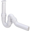 Viega Vidages pour éviers siphon hostalen universel 5/4"x40mm avec coude de vidange 45° blanc 0520211