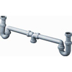 McAlpine siphon universel duplex combinaison de siphon réglable en hauteur avec certification komo 6/4 x40mm centrique 0520713